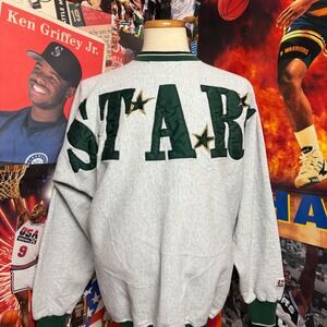 Vintage 90s‎ Dallas Stars NHL Hockey Legends Spellout Crewneck Sweatshirt Sz XL